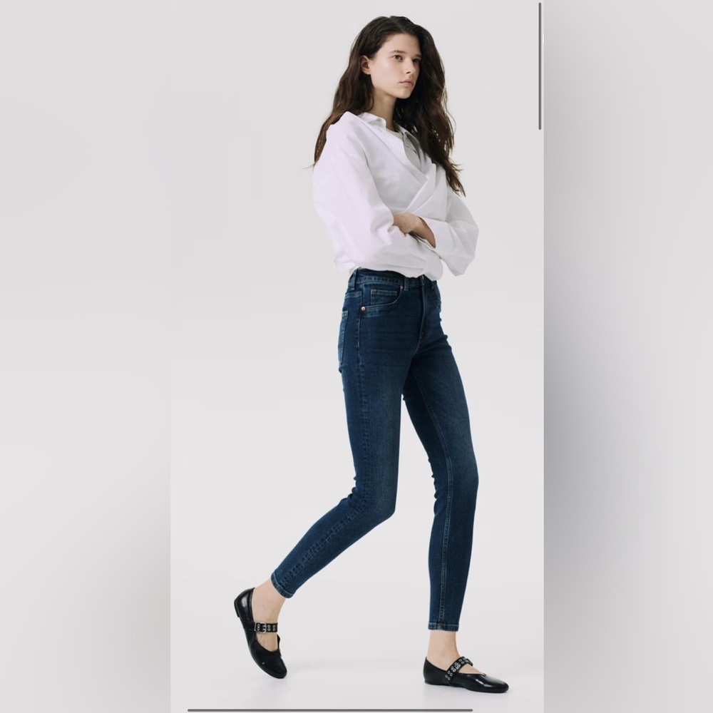 H&M Women's Skinny Jeans‎ - Dark Blue